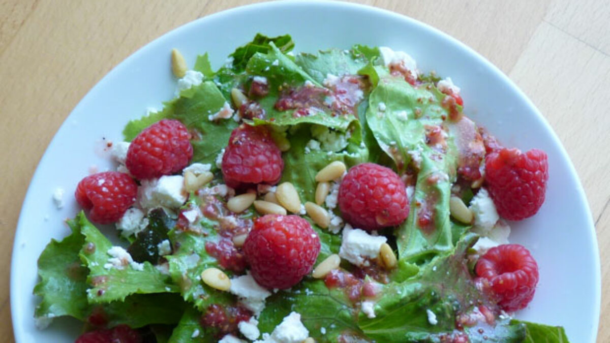 Salat Mit Himbeeren – Sommerliches Rezept Für Familien // Himbeer