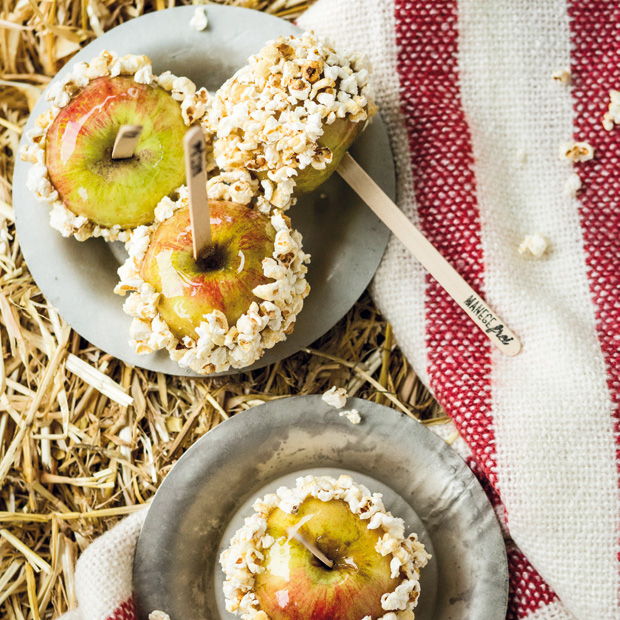 Picknick Rezepte: Karamell Äpfel in Popcorn | HIMBEER Magazin