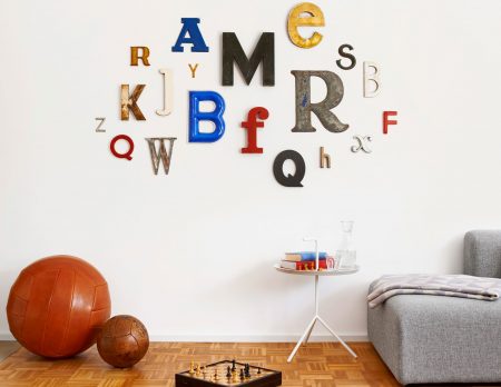 Tolle Geschenkidee: Vintage Retro-Buchstaben vom freundts wohnaccessoires // HIMBEER