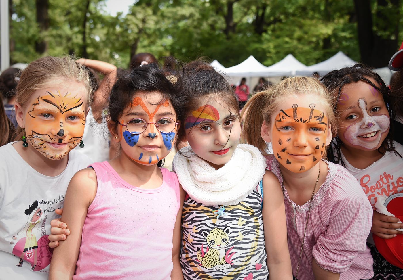 Geschminkte Kinder Auf Dem Rotary Kindertag | Berlin Mit Kind