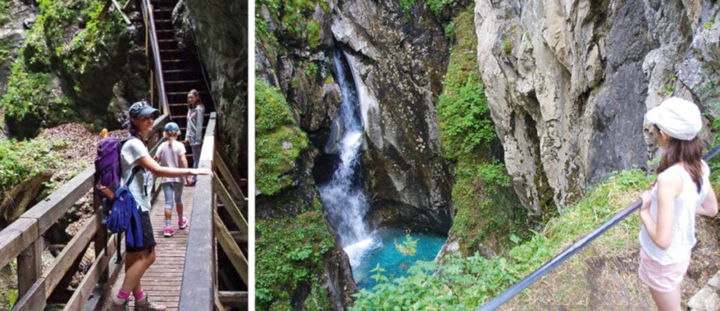 Kinder bei Klammwanderung
