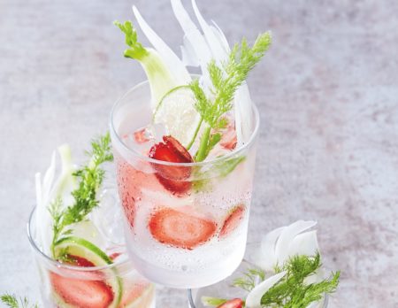 Erdbeer-Limetten-Limonade // Himbeer