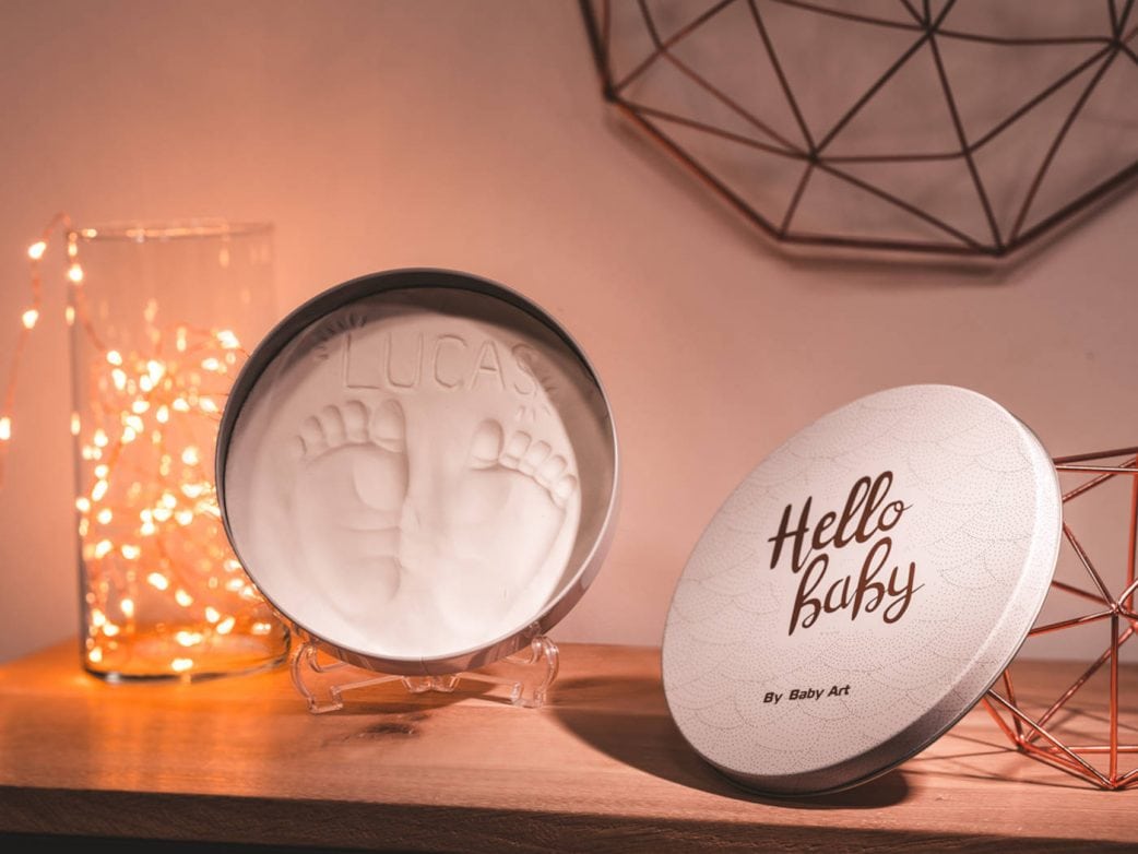 Geschenke zur Geburt Hand- und Fußabsdruck-Set // HIMBEER