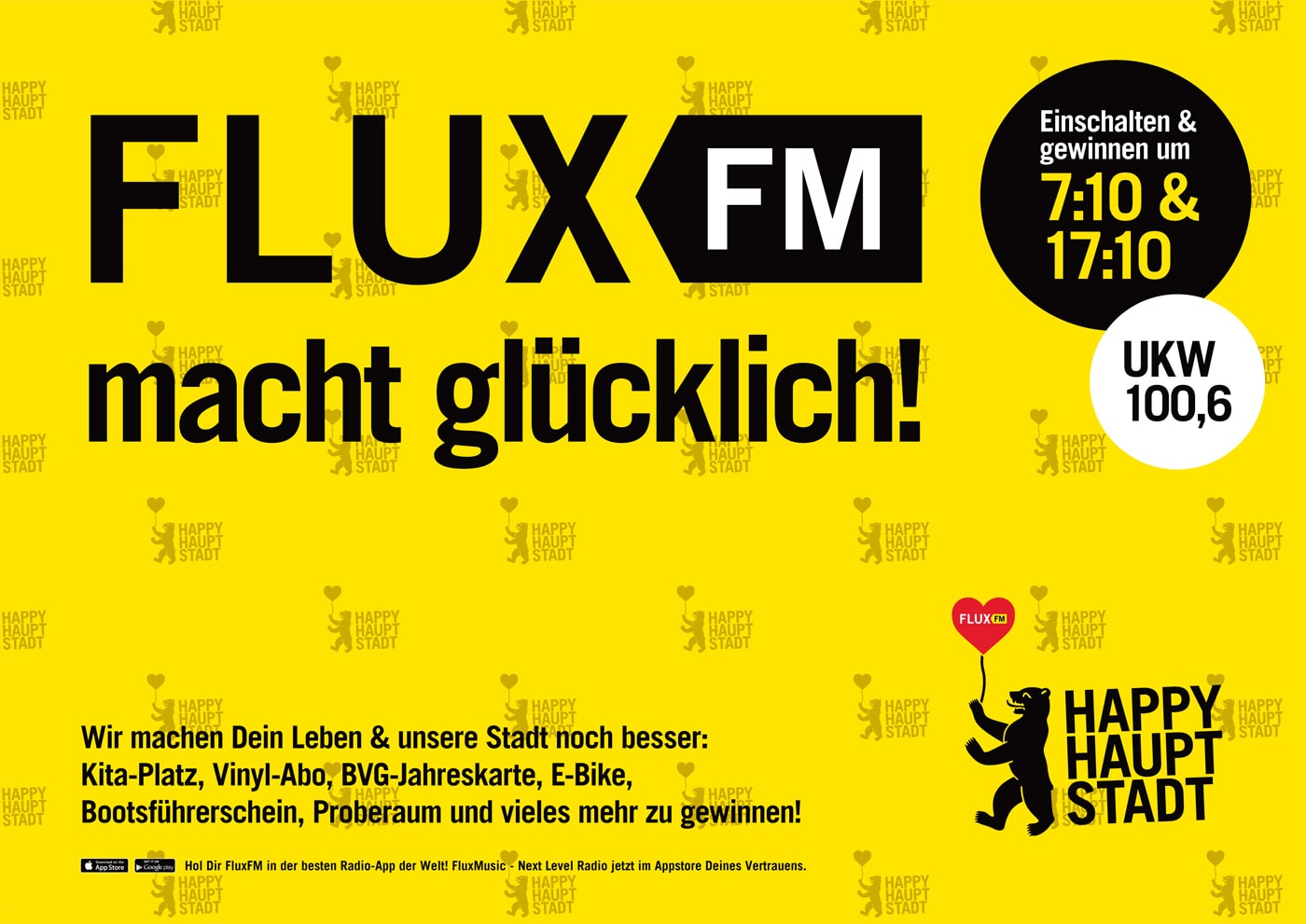 HAPPY HAUPTSTADT-Kampagne von FluxFM // HIMBEER