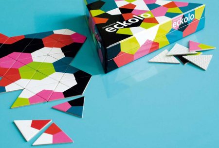 Spiel für Kinder und Erwachsene: Dreieck-Domino Eckolo // HIMBEER