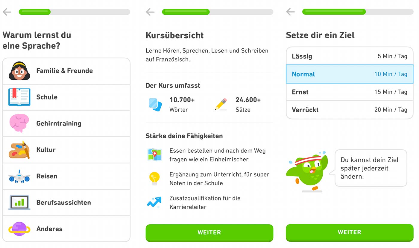 Sprachlern-App für Kinder und Eltern: Duolingo