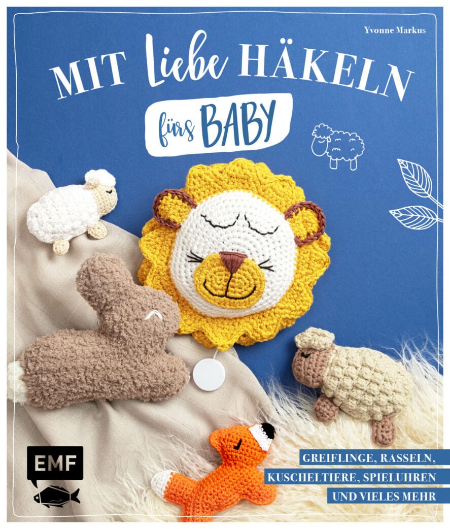 Niedliche Schaf-Rassel aus Mit Liebe häkeln fürs Baby // HIMBEER
