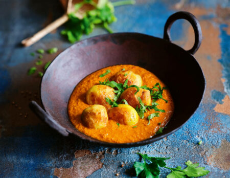 Dum Aloo Kartoffel-Curry // Himbeer