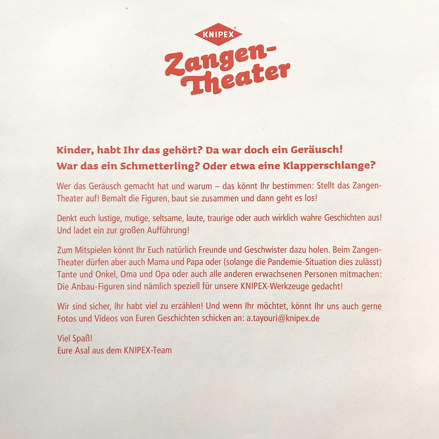 Zangentheater Mit Kindern Bsateln // Himbeer