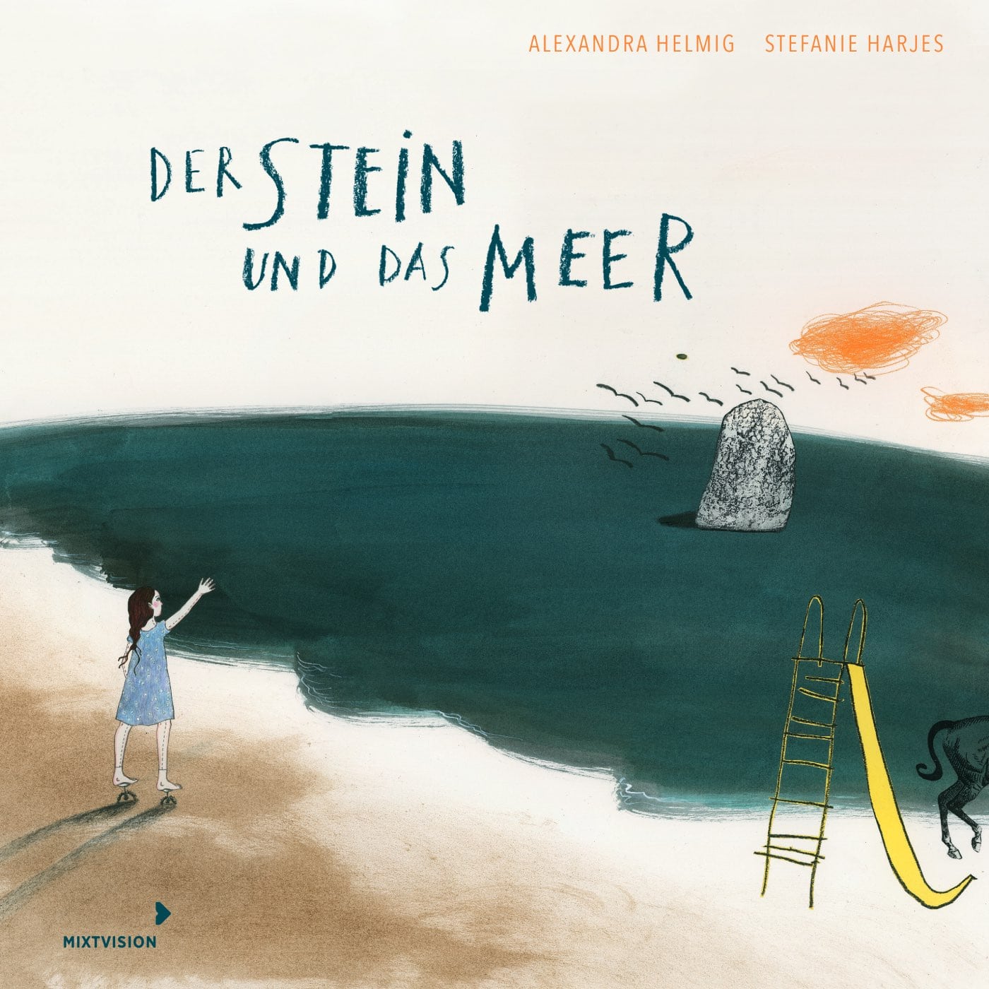 Bilderbuch nominiert zum Deutschen Jugendliteraturpreis 2021: Der Stein und das Meer // HIMBEER