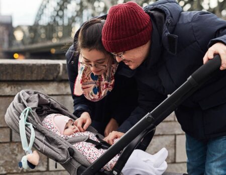 Unterwegs mit Baby und Kind Babymarkt Kinderwagen Babyausstattung Erstausstattung // HIMBEER