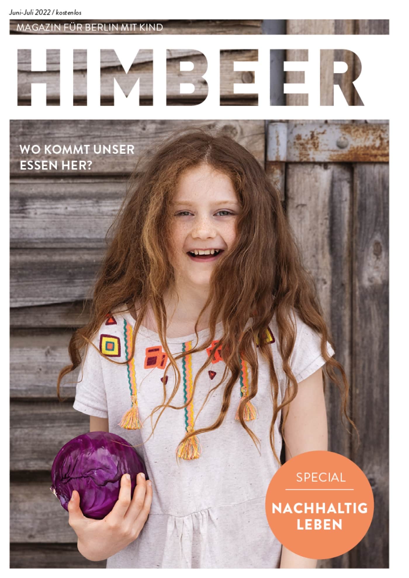 HIMBEER Magazin für Berlin mit Kind, Juni-Juli 2022 // HIMBEER