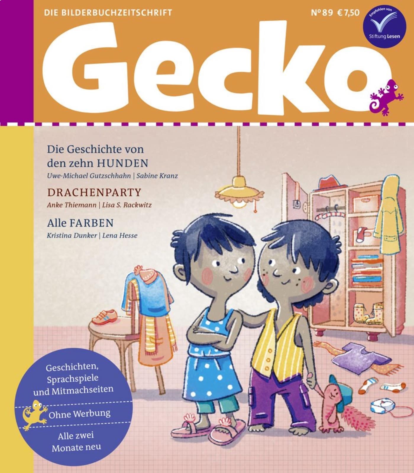 HIMBEER Abo mit Gecko Kinderzeitschrift als Aboprämie // HIMBEER