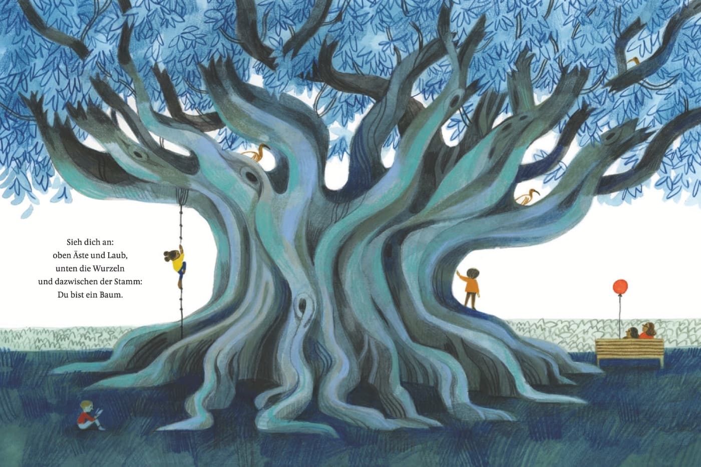 Tolle Bilderbücher Für Kinder: Maria Gianferrari: Sei Wie Ein Baum, Insel Verlag 2022, Illustrationen Von Felicita Sala // Himbeer