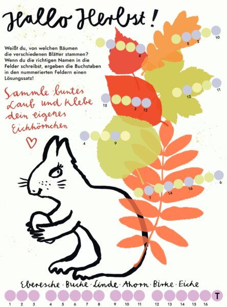 Himbeerchen Kinderrätsel: Hallo Herbst! // Himbeer