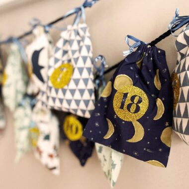 Adventskalender Nähen, 24 Zauberhafte Säckchen // Himbeer