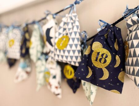 Adventskalender Nähen, 24 Zauberhafte Säckchen // Himbeer