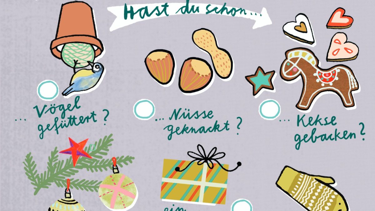 Himbeerchen Kinderrätsel: Winter-Bingo // Himbeer