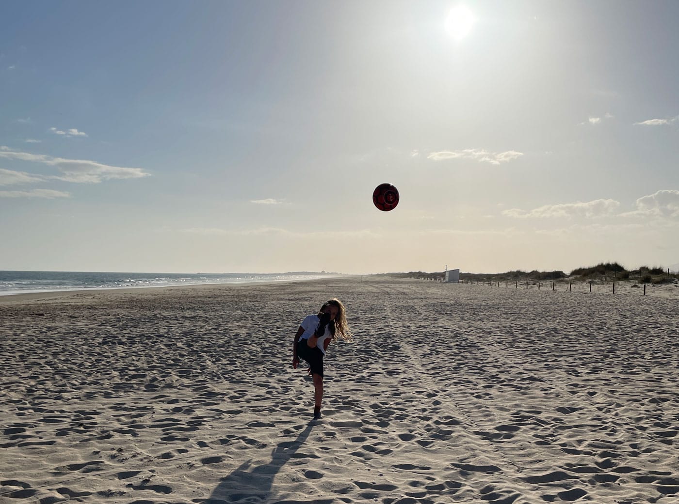 Fussball am Strand