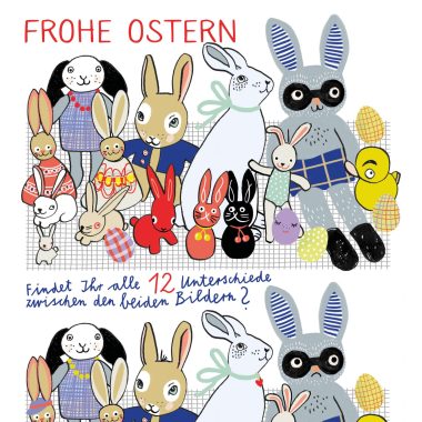 HIMBEERCHEN: Kinderrätsel Frohe Ostern von Silke Schmidt // HIMBEER
