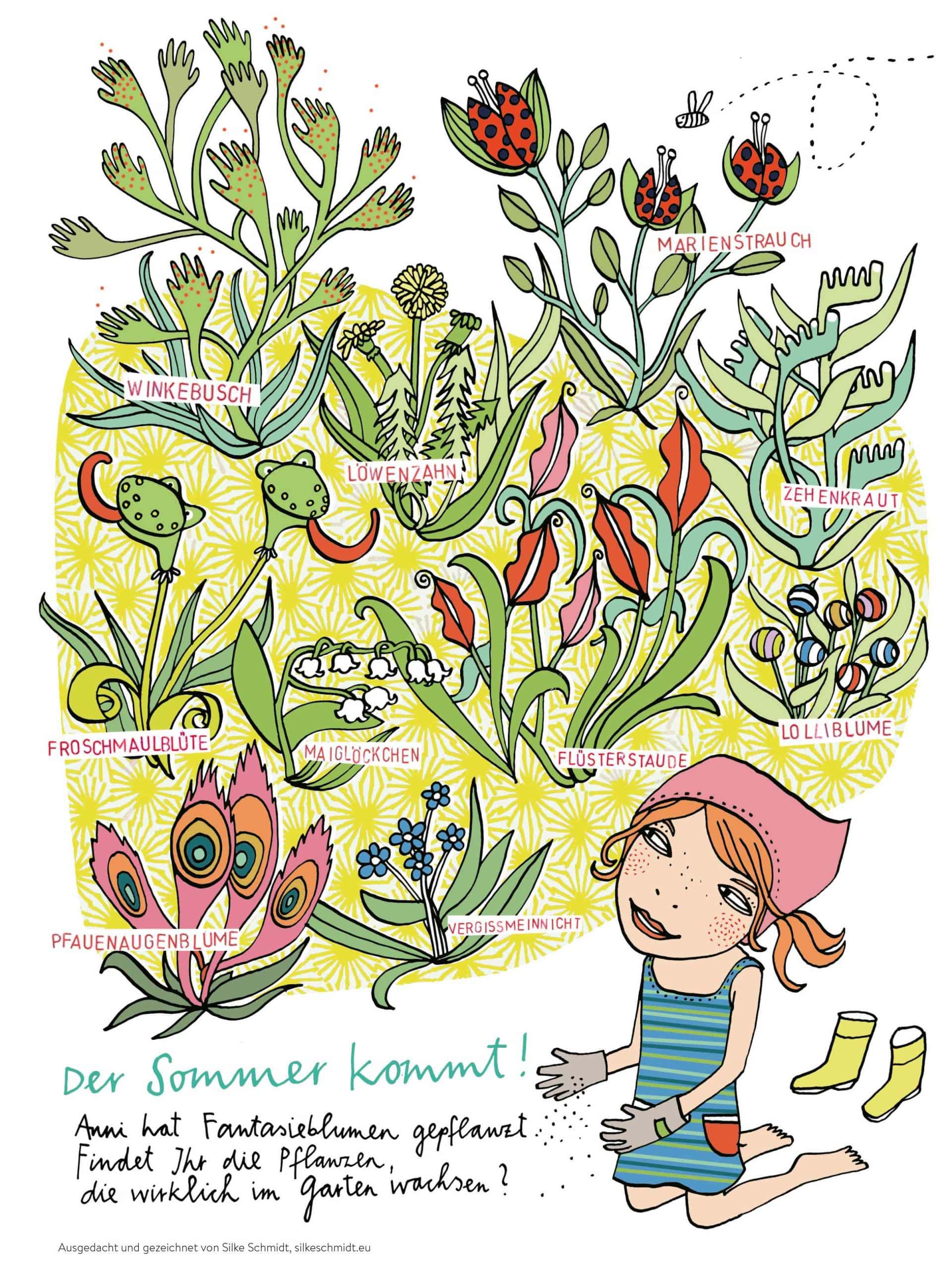 Himbeerchen Kinderrätsel Von Silke Schmidt: Der Sommer Kommt! Grüner Daumen Gesucht // Himbeer