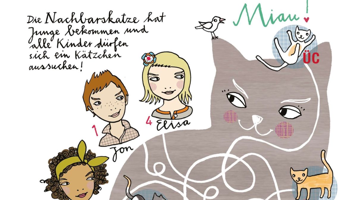 Himbeerchen Kinderrätsel: Miau! Die Nachbarskatze Hat Nachwuchs Bekommen – Nun Sind Kleine Kätzchen Abzugeben // Himbeer