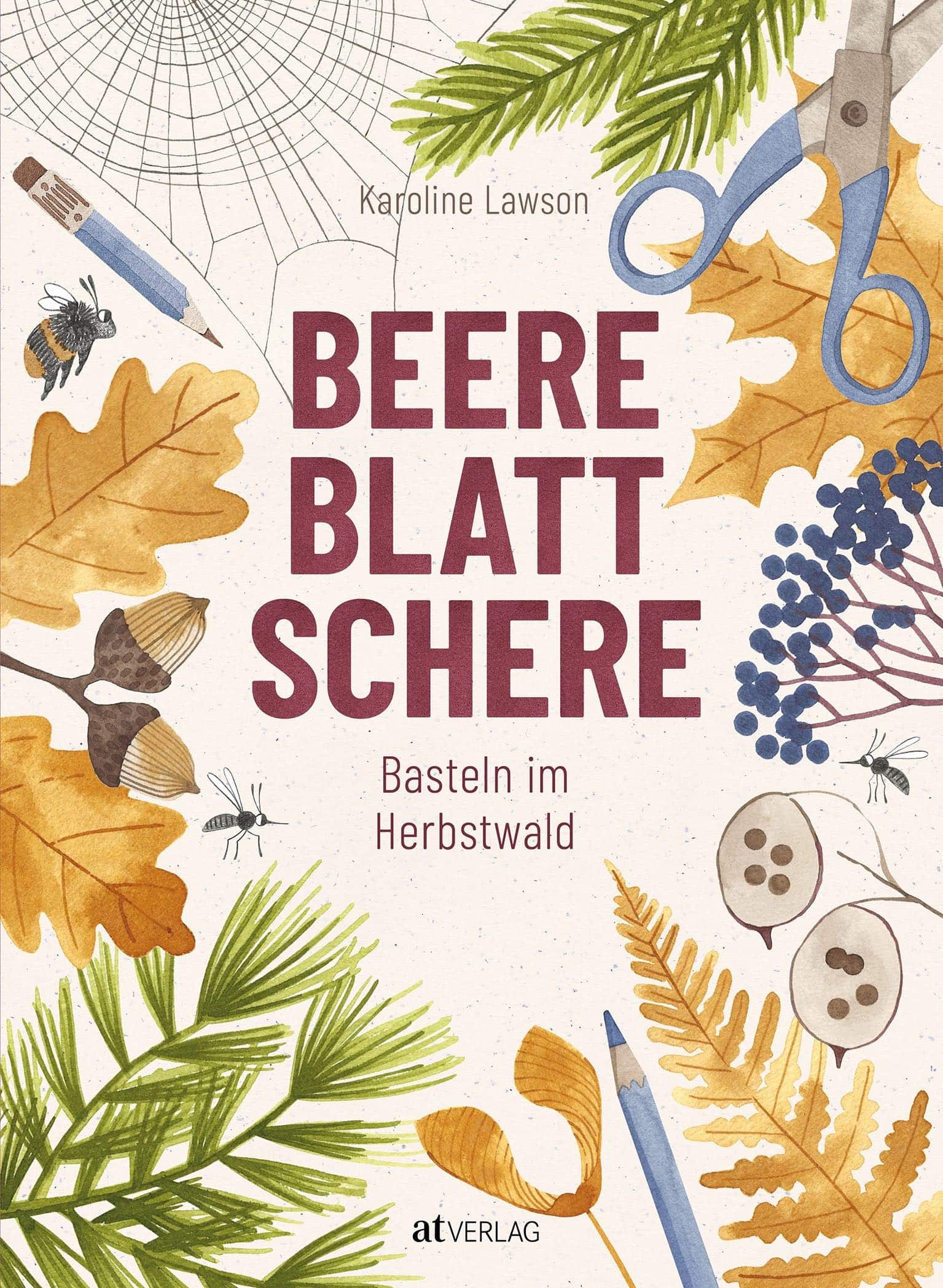 Herbstliches Basteln Mit Kindern Und Naturmaterialien: Rindenmaske Aus Baumrinde // Himbeer