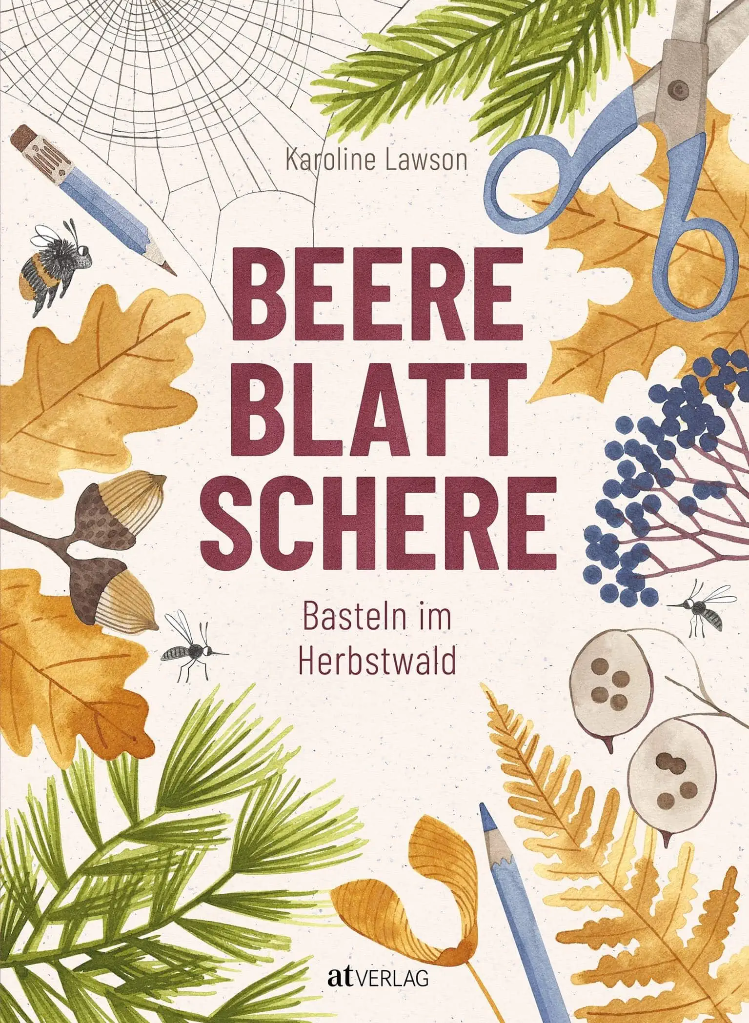 Herbstliches Basteln Mit Kindern Und Naturmaterialien: Rindenmaske Aus Baumrinde // Himbeer