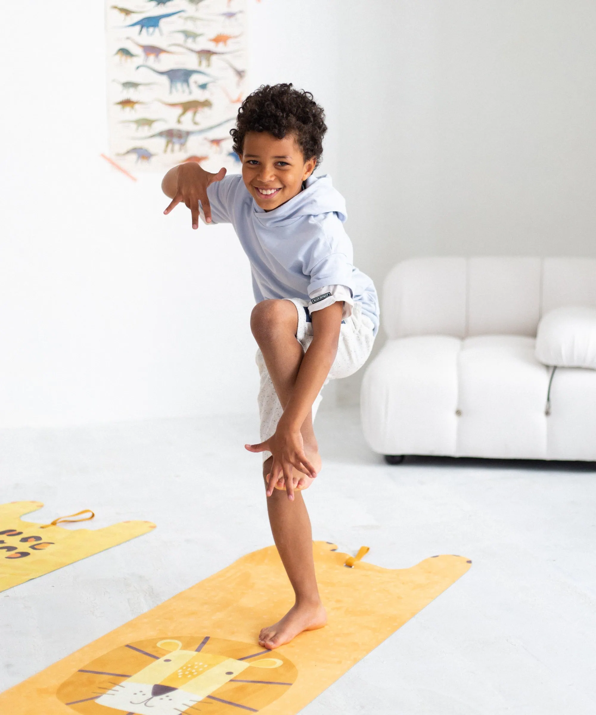 Lieblingssachen Für Kinder Zum Entspannen: Yogitier-Kinderyogamatten // Himbeer