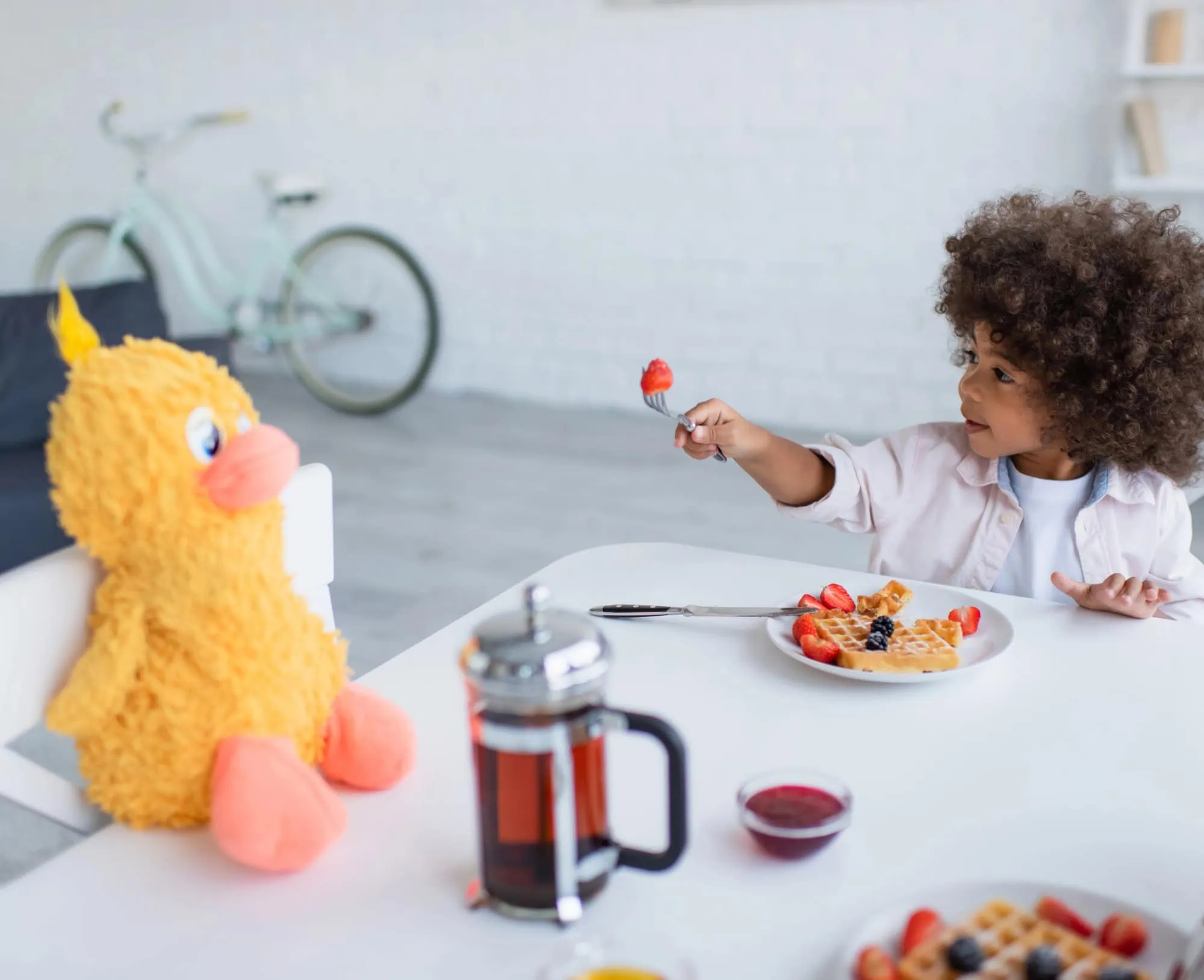 Rezept: Apfelmus-Waffeln Für Kinder // Himbeer