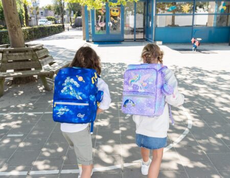 Gmt Light Schulranzen-Set Von Gmt For Kids Einhorn Und Weltall Krieger // Himbeer