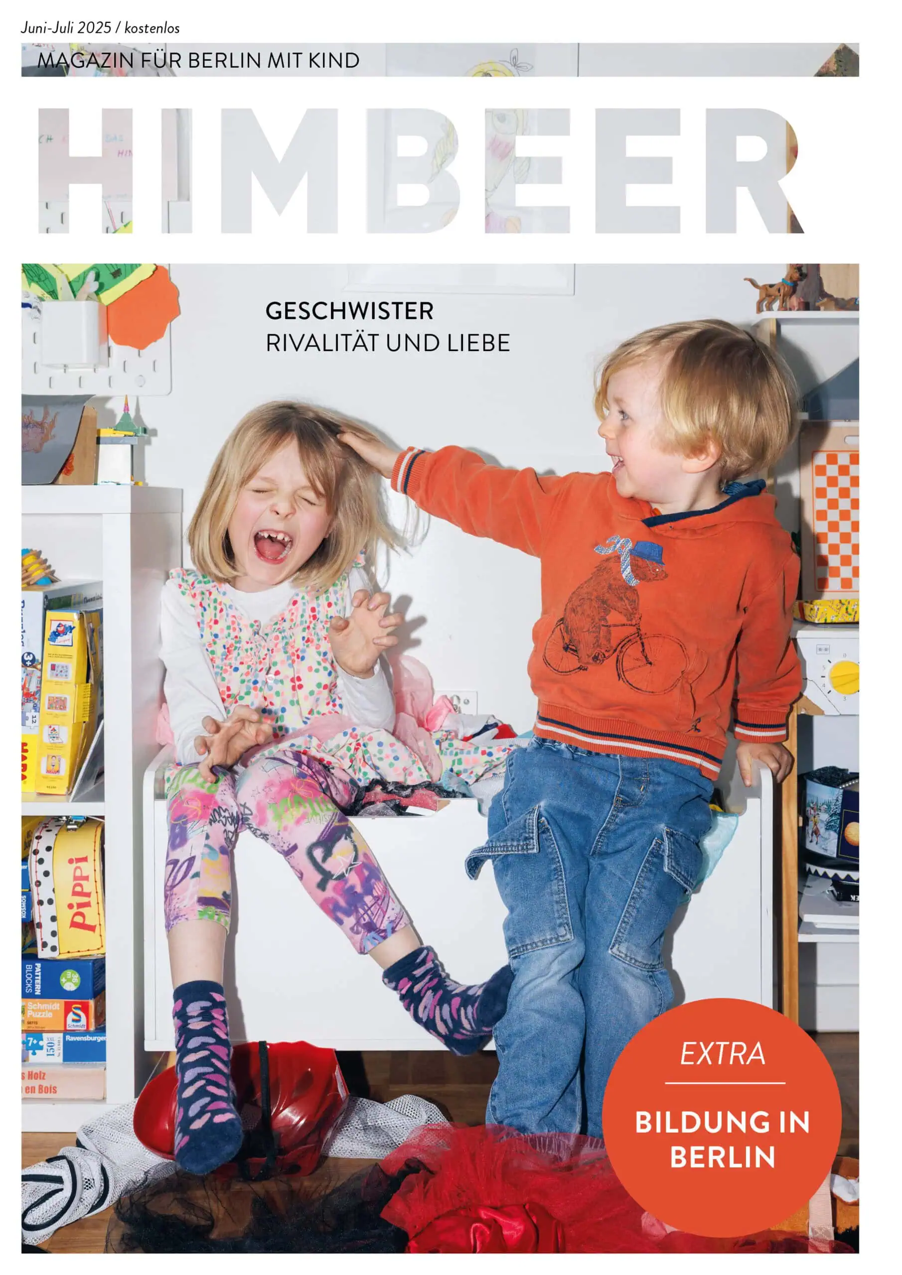 Das Berliner Himbeer Magazin 06-07.2025 Mit Titelstory „Rivalität Und Liebe. Geschwisterbeziehungen“ Und Bildungs-Special // Himbeer