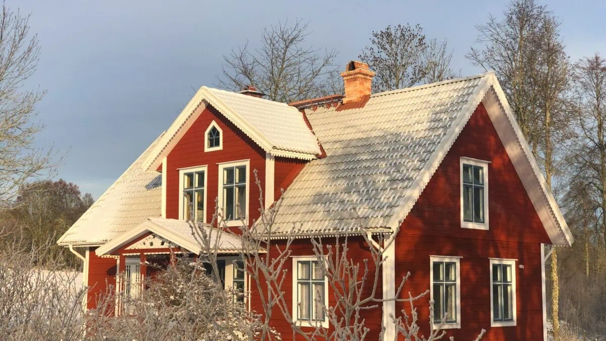 Good Travel-Tipp Für Familien Mit Kindern: Urlaub Im Traditionellen Schwedenhaus In Smaland – Ansicht Ferienhaus Im Winter