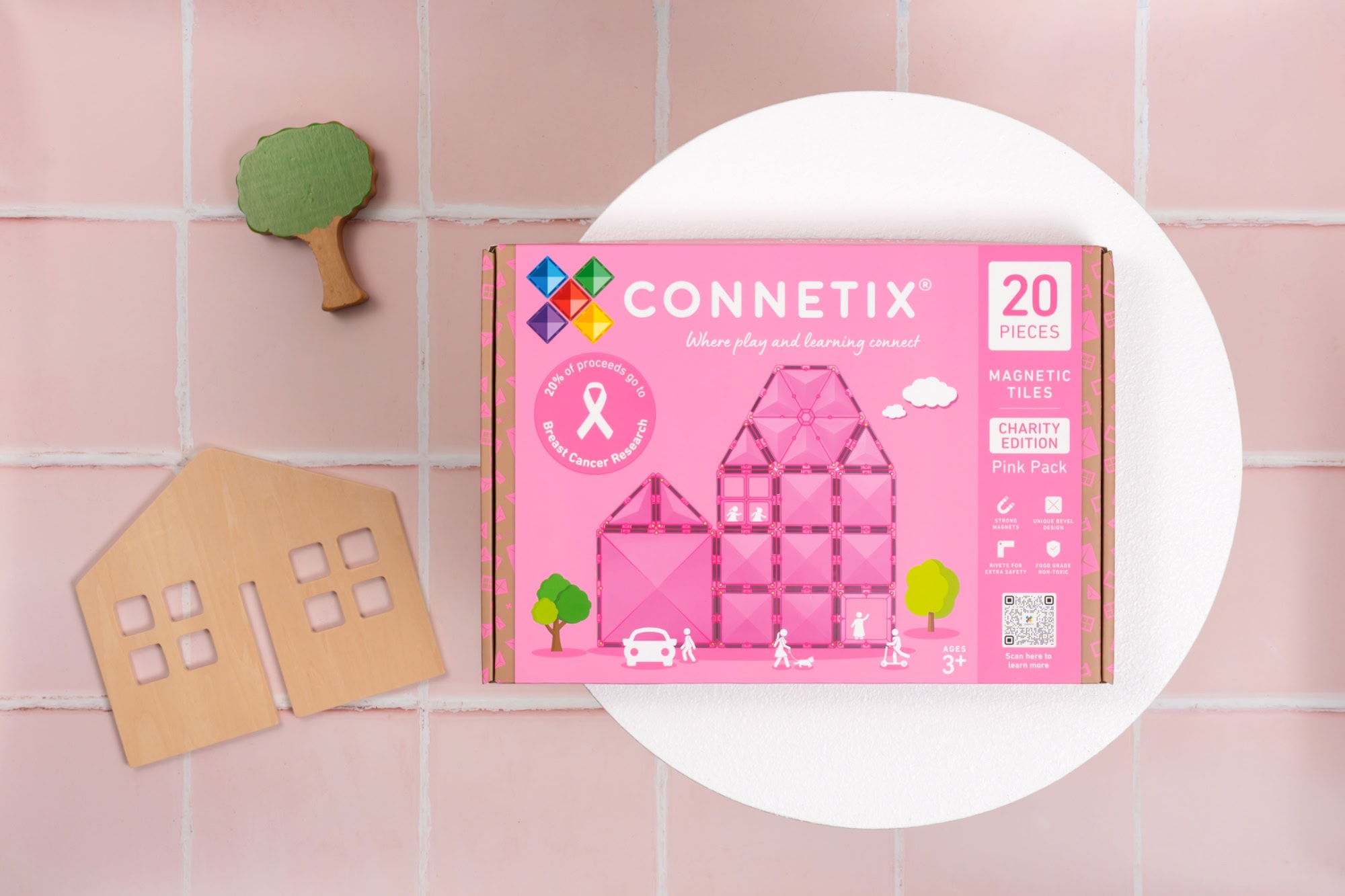 Connetix Charity Packs: Spielend Gutes Tun // Himbeer