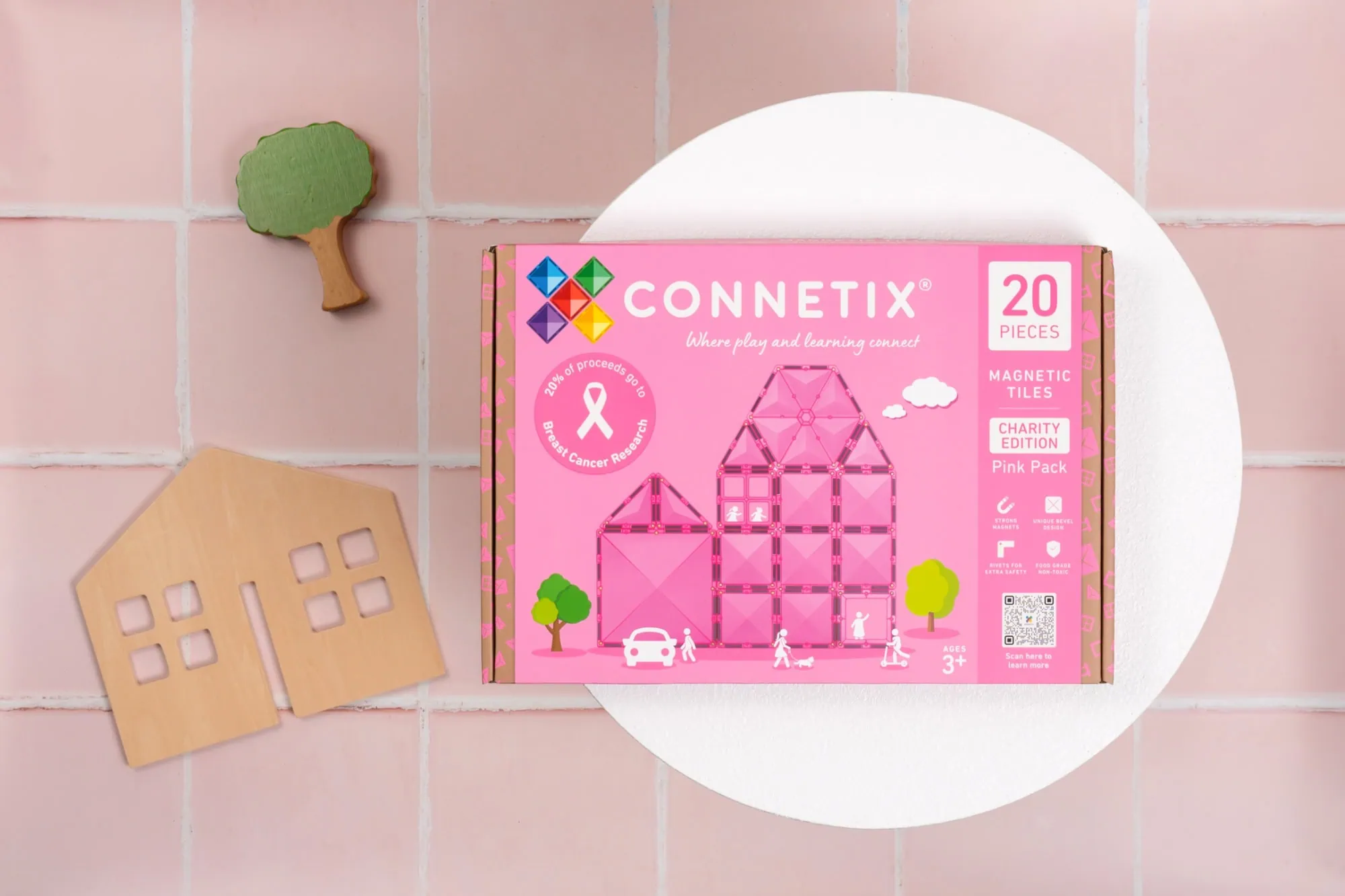Connetix Charity Packs: Spielend Gutes Tun // Himbeer