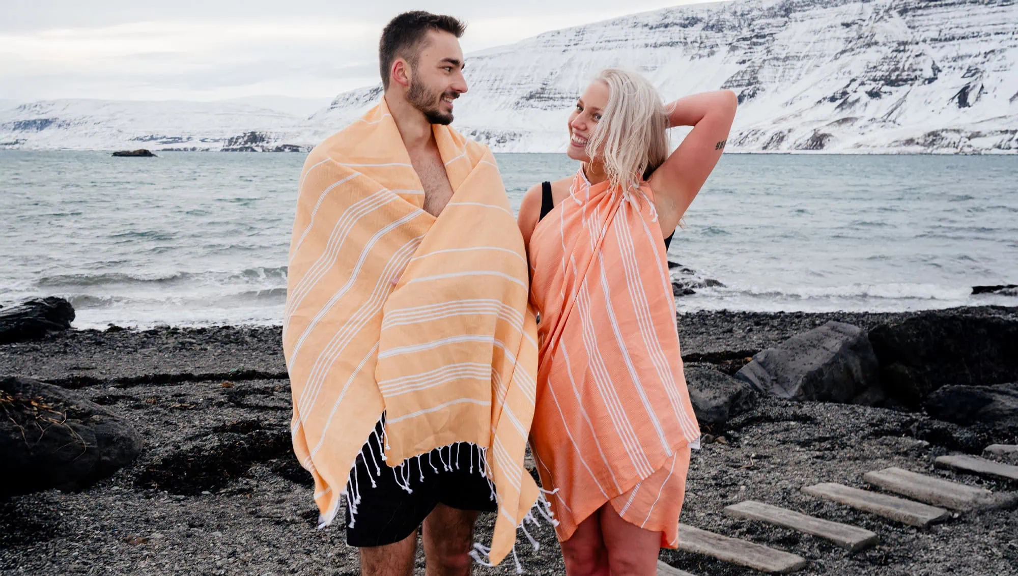 Lestoff Hamamtuch Adventskalender // Himbeer 2026