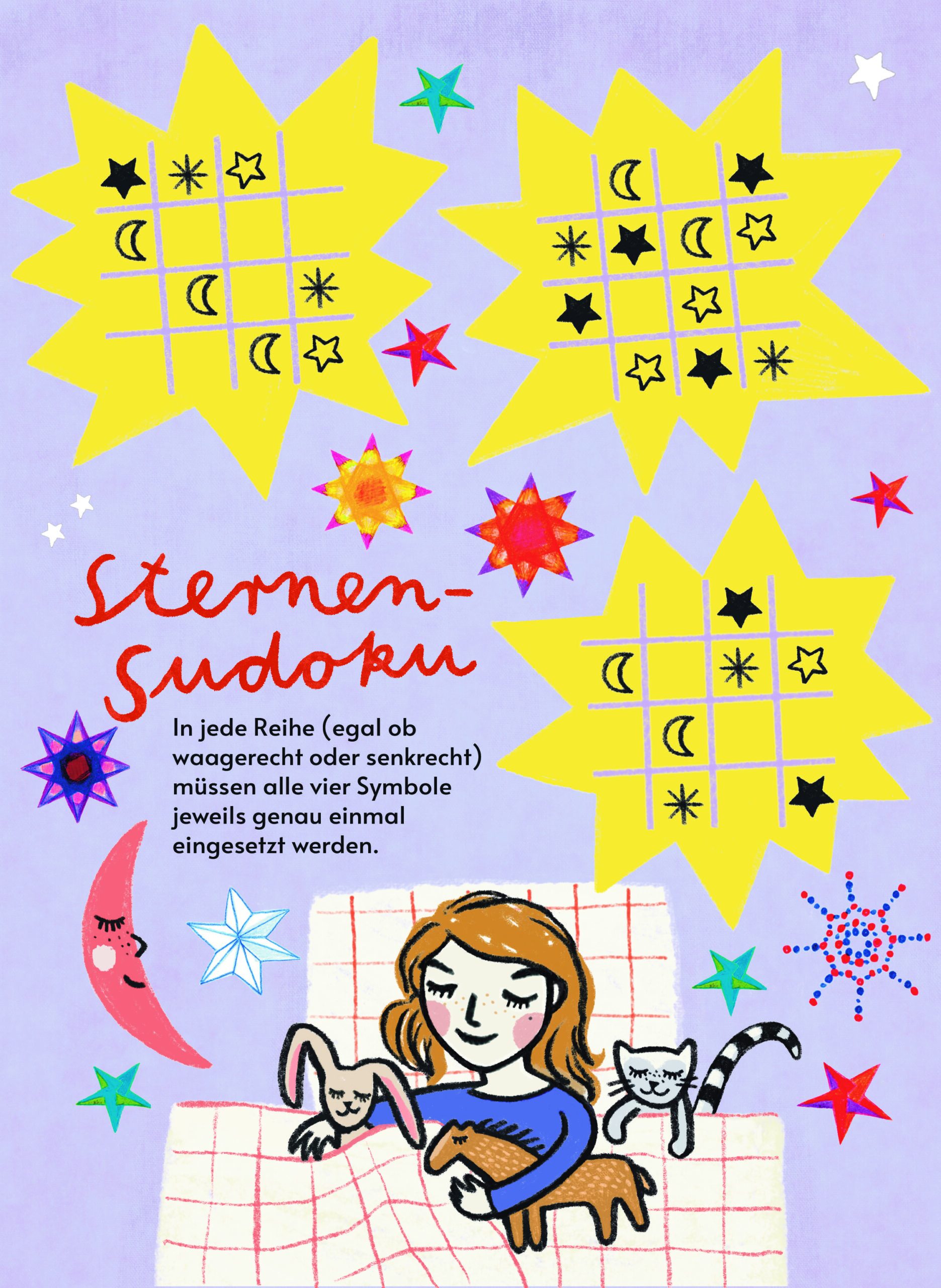 Himbeerchen Kinderrätsel, Sternensudoku // Himbeer
