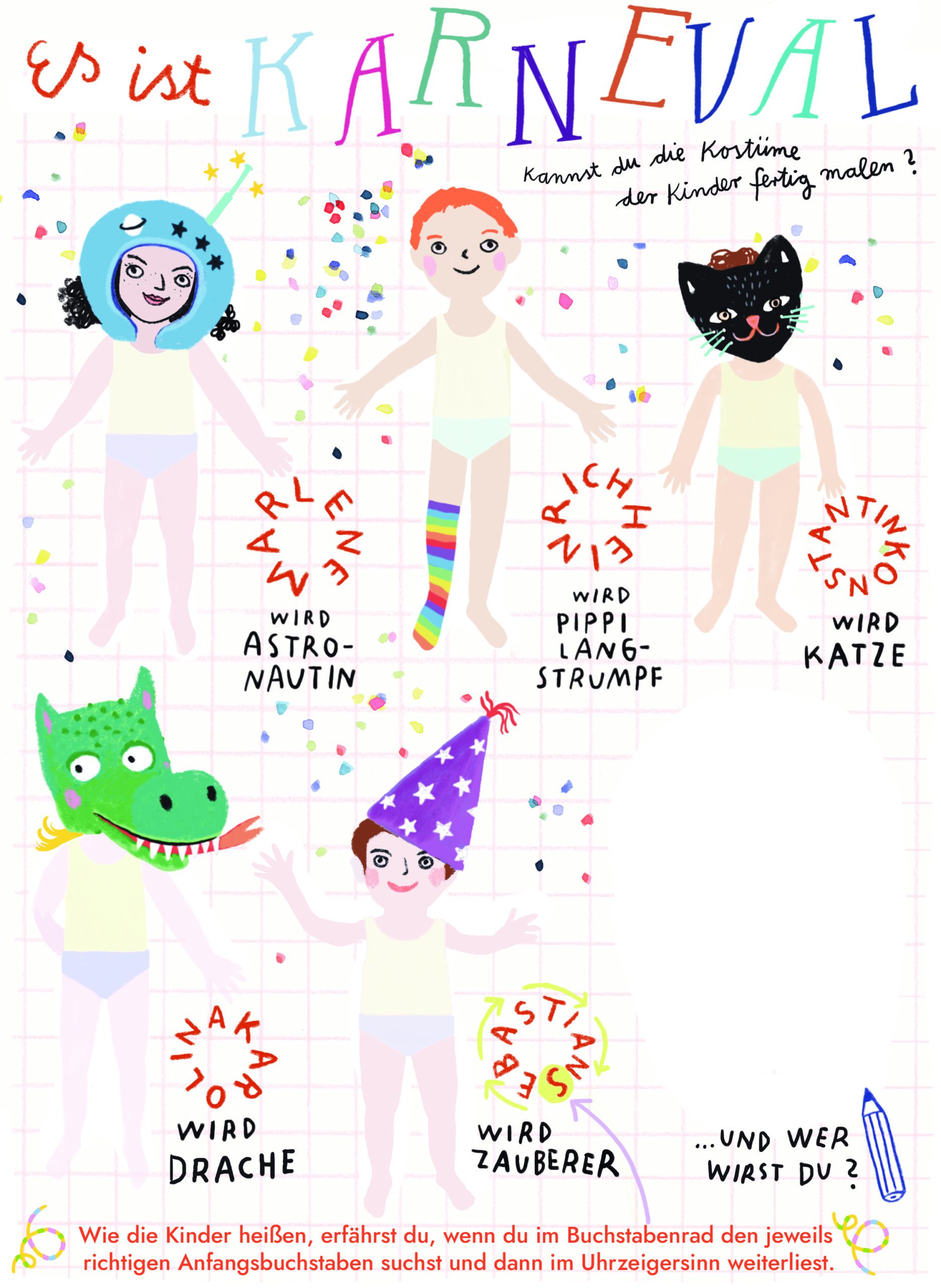 HIMBEERCHEN Kinderrätsel, Es ist Karneval // HIMBEER