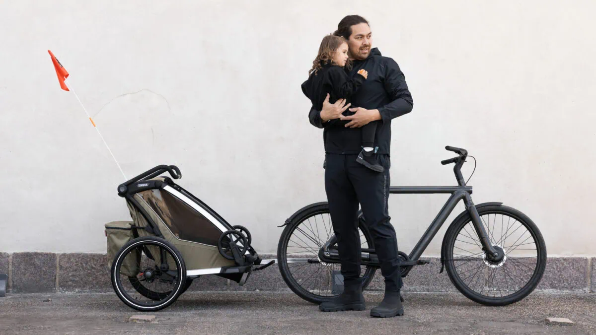 Thule Chariot Fahrradanhänger Für Kinder // Himbeer