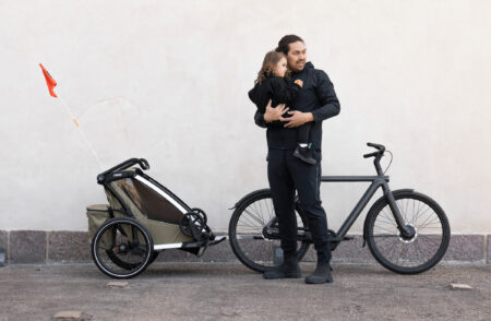 Thule Chariot Fahrradanhänger Für Kinder // Himbeer