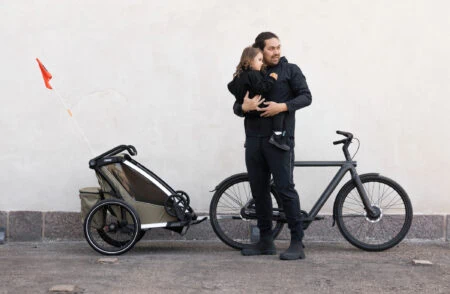 Thule Chariot Fahrradanhänger Für Kinder // Himbeer