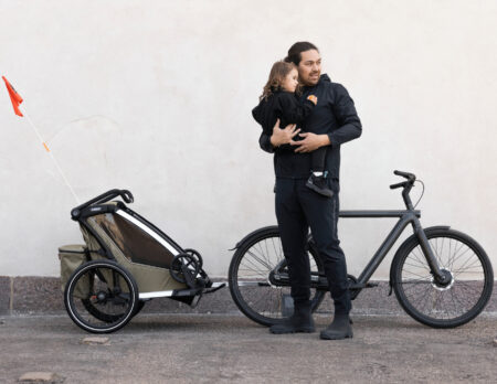 Thule Chariot Fahrradanhänger Für Kinder // Himbeer