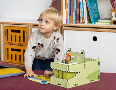 Tragebox Krokodil Von Werkhaus Für Toniebox Und Tonies // Himbeer