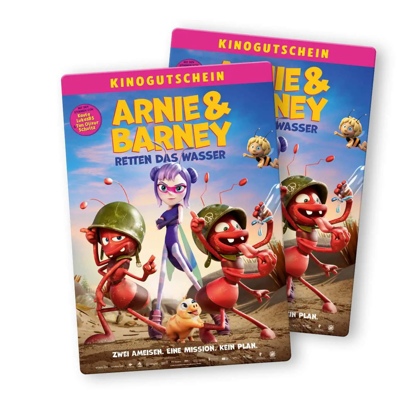 Gewinnspiel Biene-Maja-Set Von Edurino Und Kinotickets Zu Filmstart Arnie &Amp; Barney Retten Das Wasser 2026 // Himbeer
